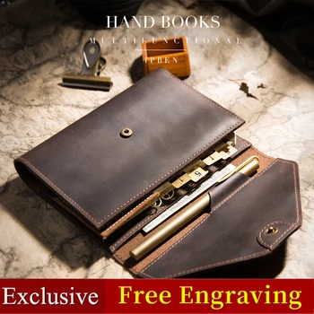 

Traveler's Notebook Planners Creative agenda Pocket Travel Journal Diary Handmade Multifunctional A5 A6 Notepads Cover Gift 2019