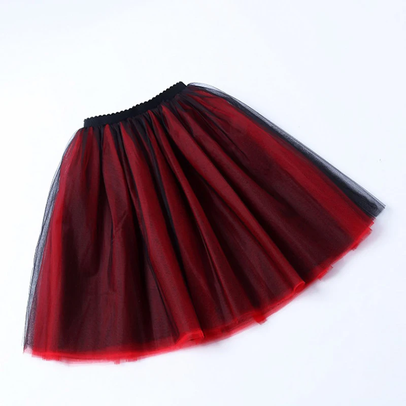 7 Layers Midi Tulle Skirts Womens Fashion Pleated TUTU Skirt Elegant Wedding Vintage Lolita Petticoat faldas mujer saias Jupe Skirts