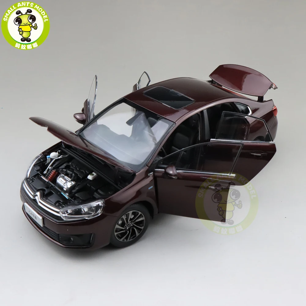 1/18 Citroen C4 C4L Diecast car model Toys Kids Boy Girl Birthday GIFTS Brown