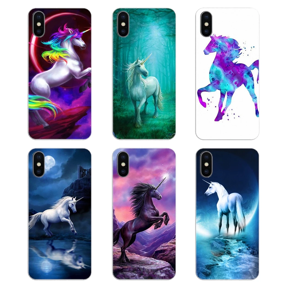 Для iPod Touch iPhone 4 4S 5 5S 5C SE 6 6S 7 8 X XR XS Plus MAX мягкий прозрачный чехол с единорогом