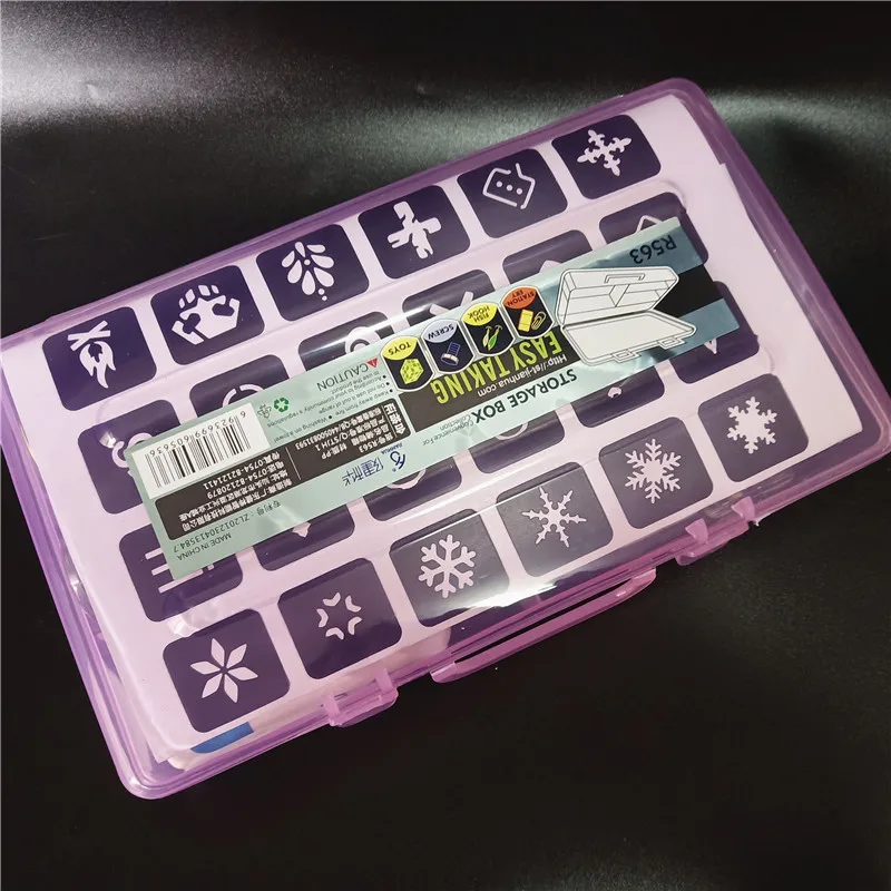 24 Colors Glitter Temporary Tattoo Waterproof Template Stencil 2 Brushes 4 Glues Painting Kit for Kids Face Body Diy Nail ART