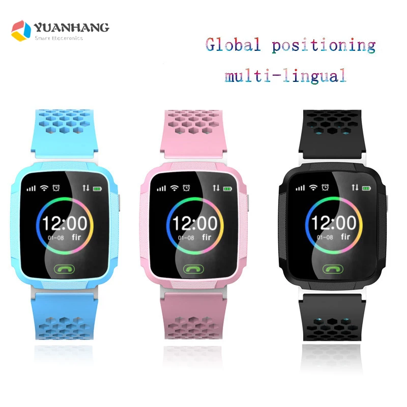 1.44 Touch Screen Smart Safe GPS LBS Tracker Location SOS Call Remote Monitor Camera Flashlight Watch Wristwatch for Kid Student |