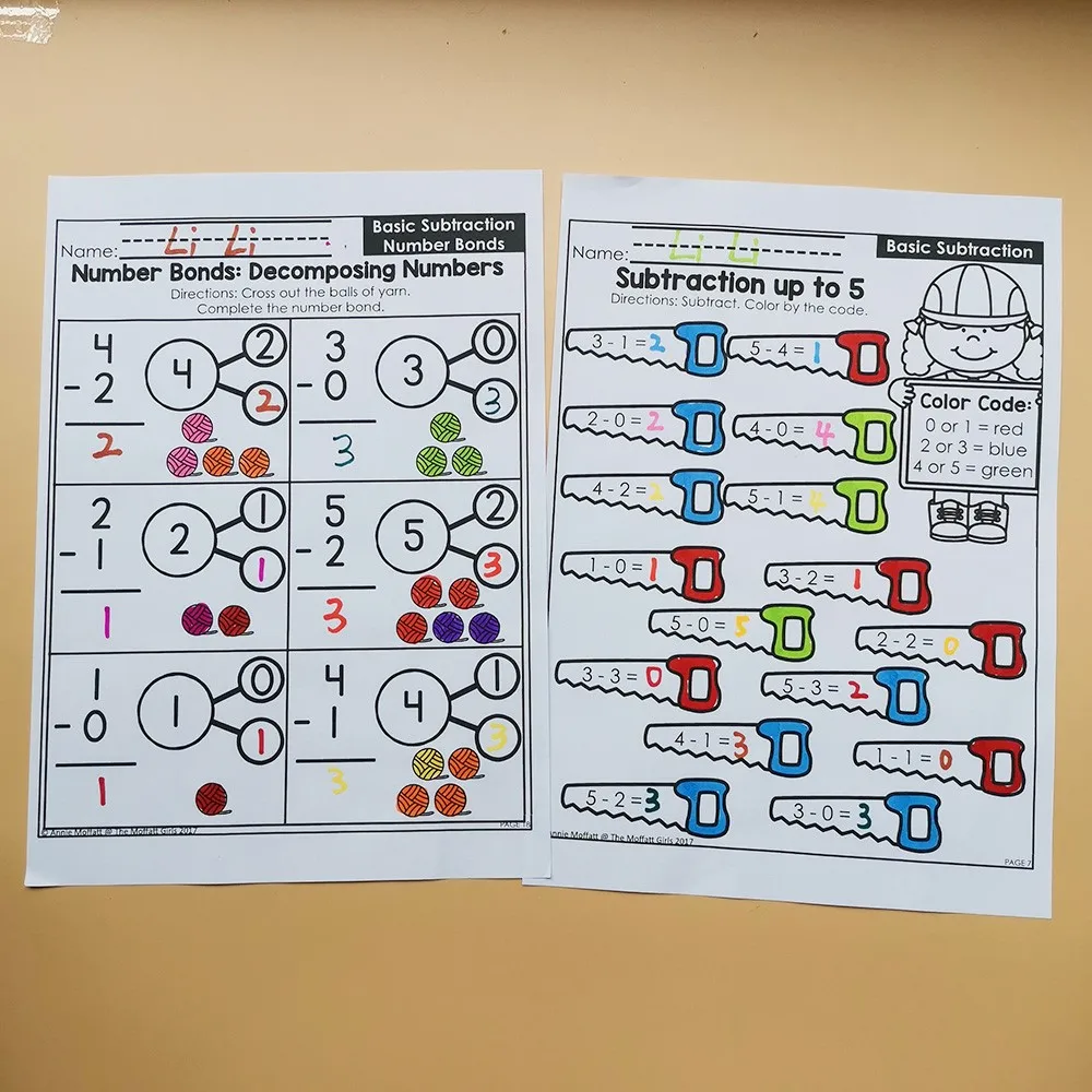 Matemática do Jardim de Infância Lição de Casa Material de Aprendizagem Comparando Números Papel Inglês Prática Leitura Livro Crianças Montessori Workbook Mod. 256431 16 Computers & Electronics