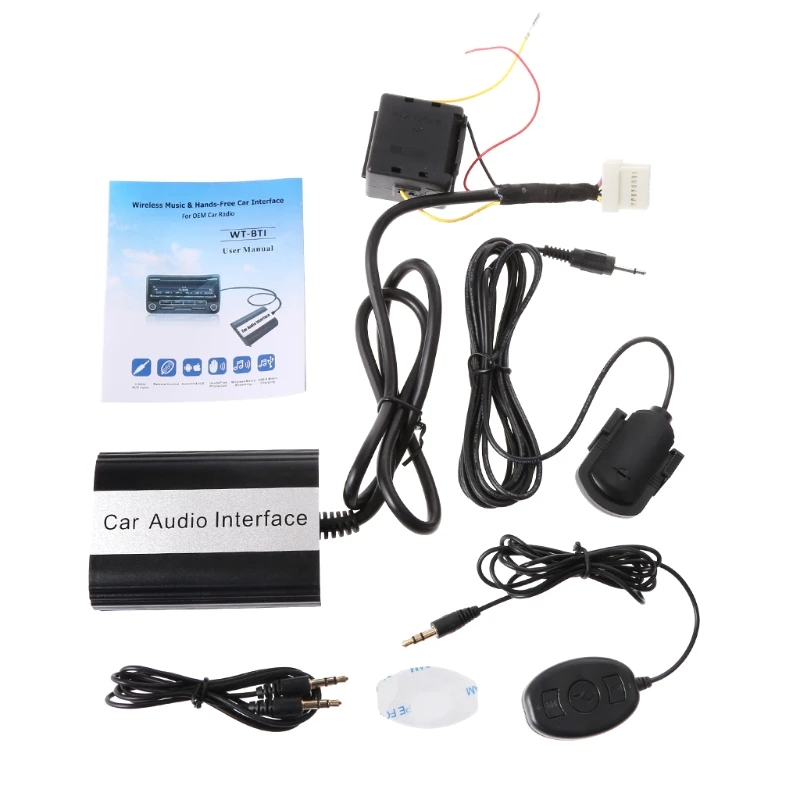 Новинка 1 комплект автомобильный Bluetooth громкой связи MP3 музыка USB AUX адаптер