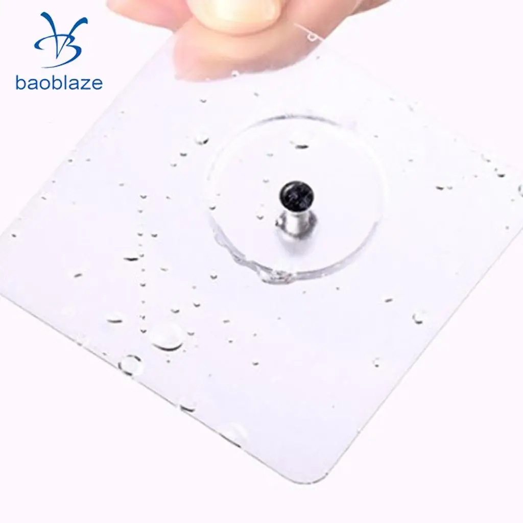 2pcs Self Adhesive No Drilling No Trace Hanging Nails Heavy Duty Shelf Supporter Seamless Kitchen Wall Sticky Hook