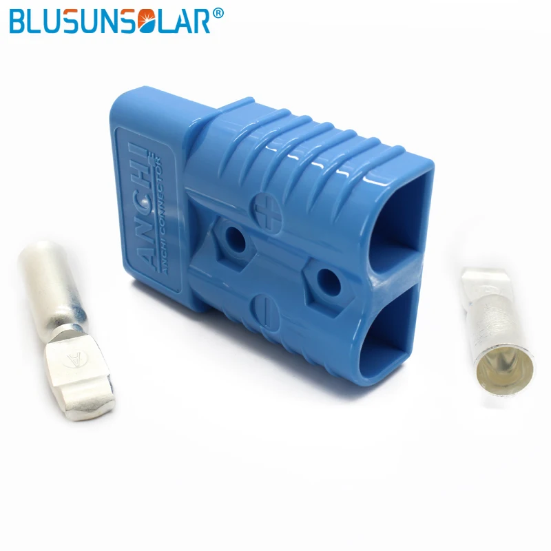 20 шт./лот красный/синий/серый 50 A 8 AWG Разъем для подключения аккумулятора