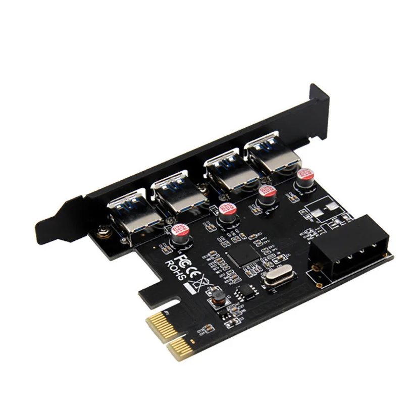 

PCI-E to USB 3.0 4-Port PCI Express Expansion Card 4Pin Power Supply Interface Jul4 Professional Factory Price Drop Shipping