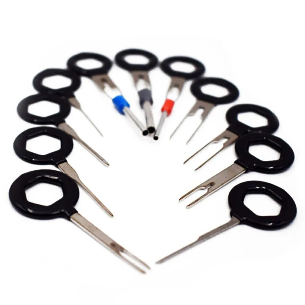 18pcs/set Car Terminal Removal Tool Kit Electrical Wiring Crimp Connector Extractor Puller Release Pin Kit 11pcs 8pcs 3pcs 18pcs/set Car Terminal Removal Tool Kit Electrical Wiring Crimp Connector Extractor Puller Release Pin Kit 11pcs 8pcs 3pcs