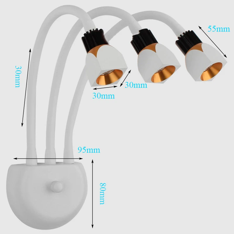 3 W 6 W 9 W الحديثة الألومنيوم LED الجبهة مرآة ضوء الحمام ماكياج جدار مصابيح led الغرور الجدار شنت الشمعدانات الإضاءة AC110V-220V