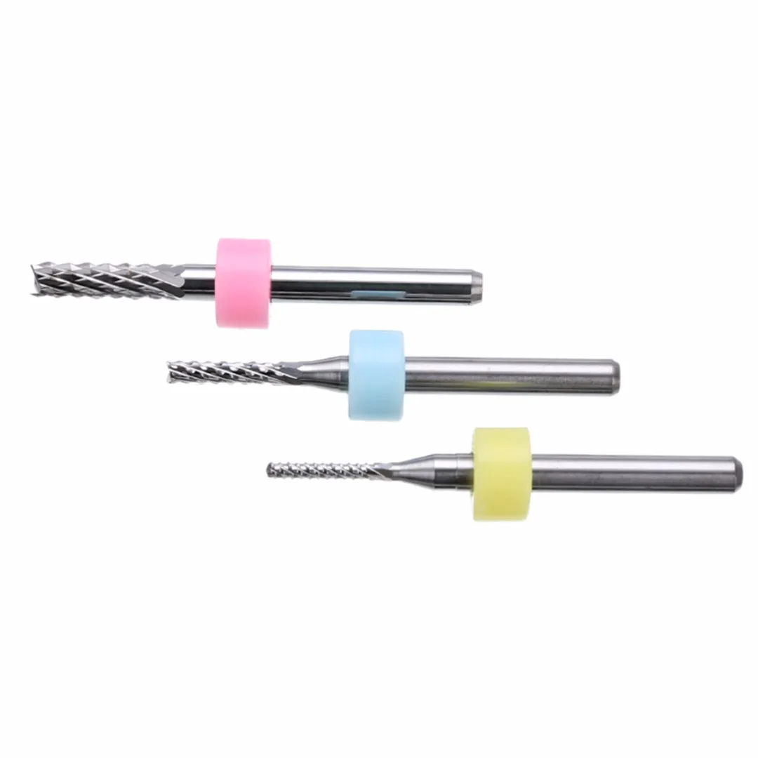 10PCS 1/1.5/2/2.5/3mm Micro Drill Bits Set Carbide Engraving Drilling Bit for PCB CNC Rotary Cutter Milling Cutting Tools