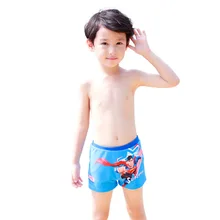 Детские купальные трусы, Детские Стрейчевые пляжные купальные брюки с рисунком для мальчиков, шорты для детей от 3 до 12 лет