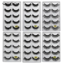 YSDO 5 пар ресниц ручной работы накладные ресницы естественные длинные норковые ресницы 3d норковые волосы полоска ресниц Ресницы cilios G6A