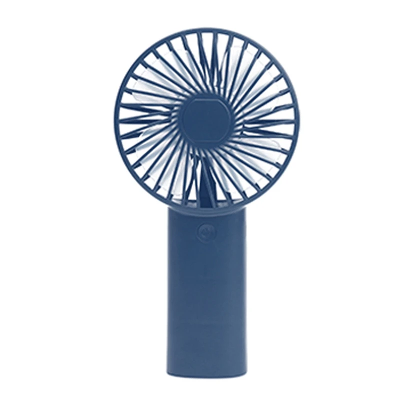 Navy Blue Портативный мини портативный вентилятор с подставкой, usb-вентилятор, вентилятор для ноутбука - Цвет: Navy Blue