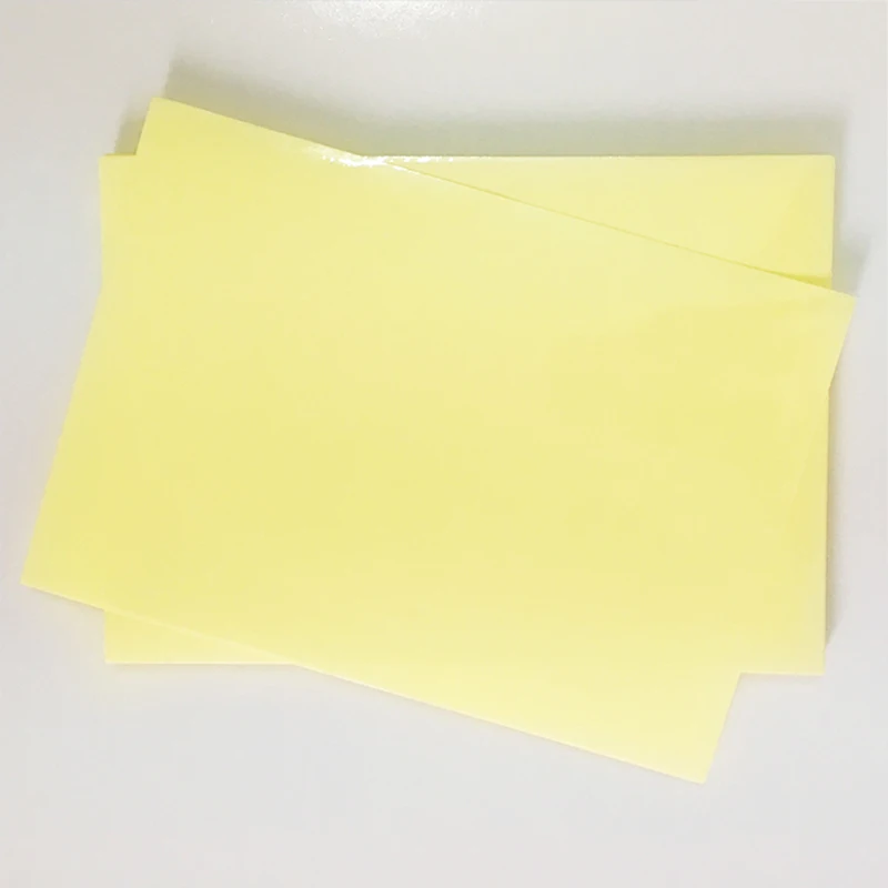 Прозрачная самоклеящаяся виниловая пленка А4 стикер для этикеток лазерный