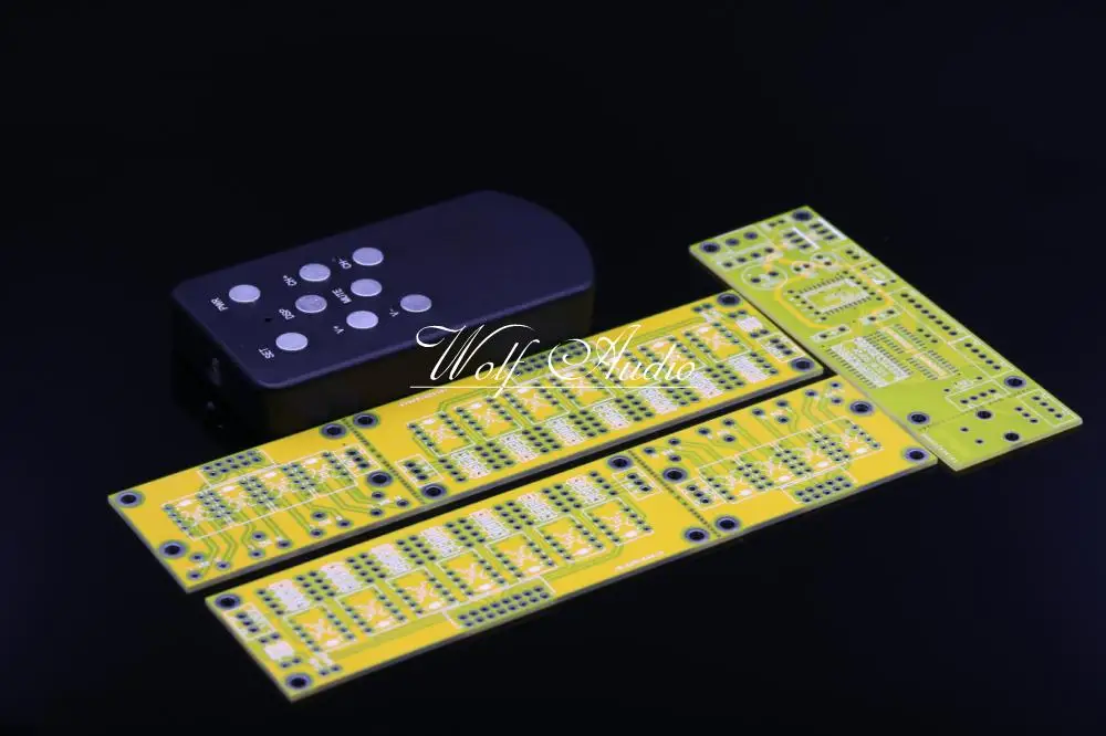 Balance Version JV8 HIFI Remote Control Volume Board Kit 128 Steps 2 Channel 50K Exponential Constant Input Impedance Relay