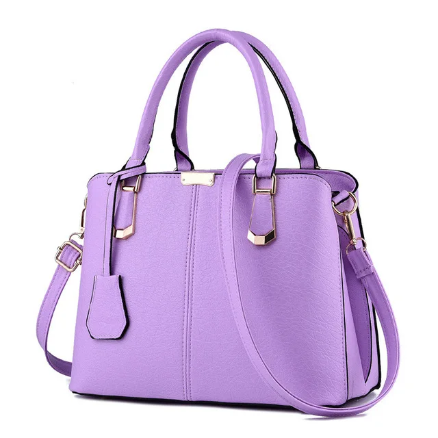 Дизайнерская женская сумка, женские Сумки из искусственной кожи, Женская Портативная сумка через плечо, Офисная Женская сумка-хобо, сумка-тоут, Bolsos Mujer - Цвет: purple