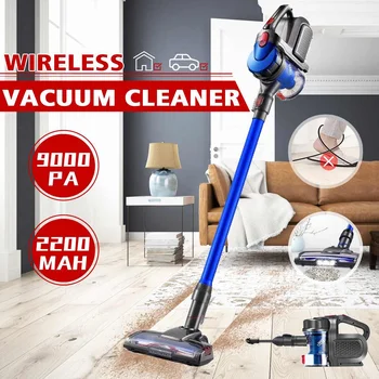 

9000Pa Protable 2 In 1 Handheld Wireless Vacuum Cleaner Carpet Cleaner Cyclone Filter Strong Suction Sweeper Mopping Machine