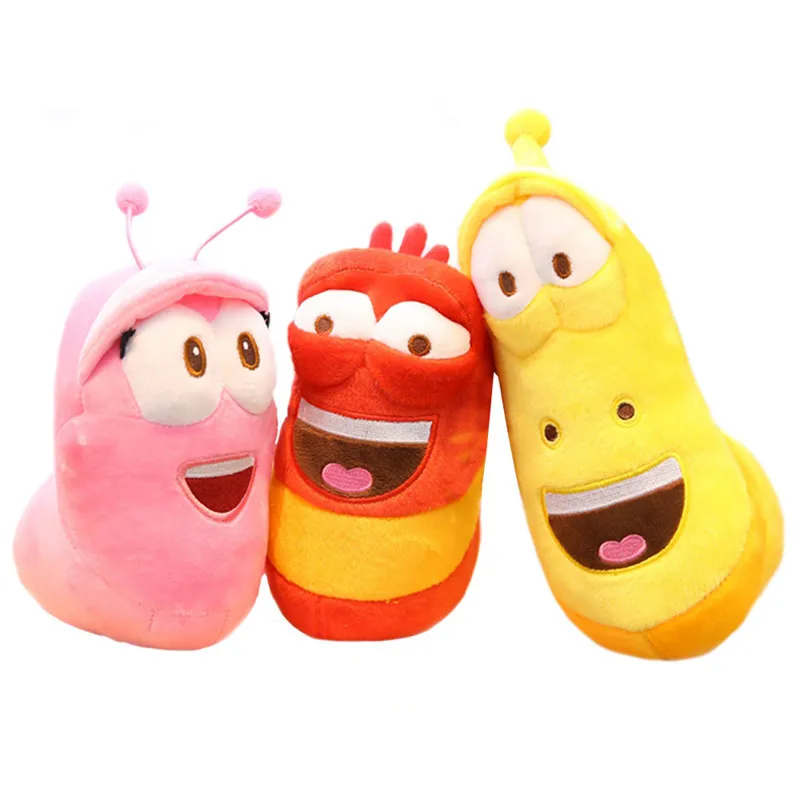 MIAOOWA 15CM Cute Stuffed Worm Dolls Korean Anime Fun Insect Slug Creative Larva Plush Toys for Children Birthday Gift Hobbies