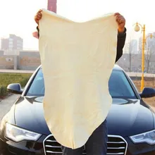 40*70cm/60*80cm natural camurça couro camurça pano de limpeza do carro toalha absorvente 2 tamanhos