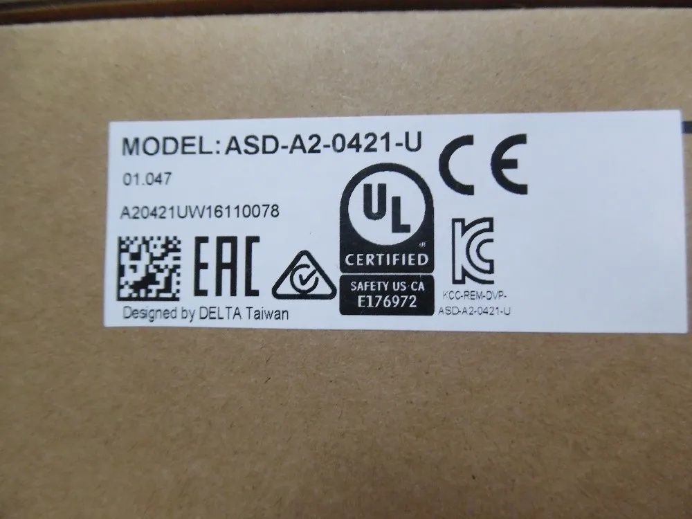 ASD-A2-0421-U+ ECMA-C10604PS Delta сервопривод AC220V и серводвигатель 400 W 0.4KW Наборы