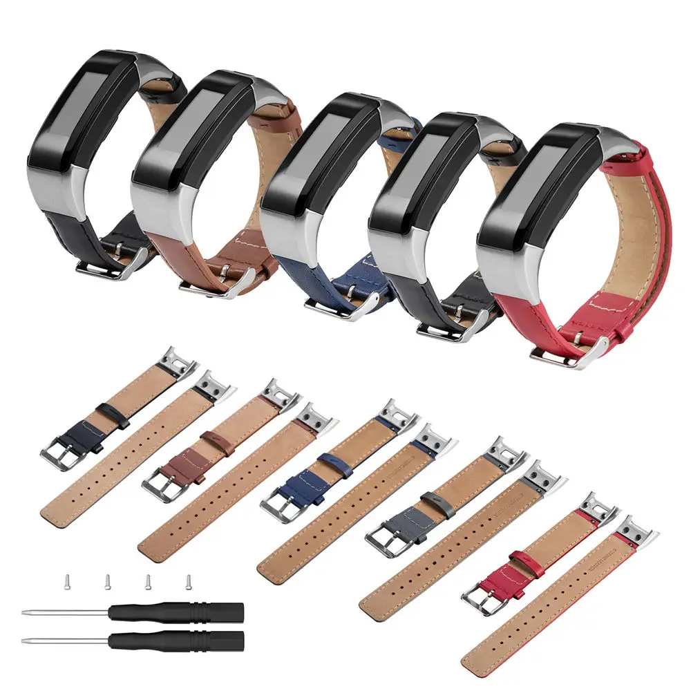 Smart Watch Men Wristband Strap Genuine Leather Watch Accessories for