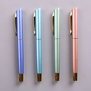 

1pcs Wholesale sheet metal pen office metal gift pen business pen student pen can be printed LOgo
