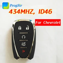 Оригинальная 5 Кнопка 433 МГц пульт 13508769 для Chevrolet с чипом PCF7937E Hitag2 ID46