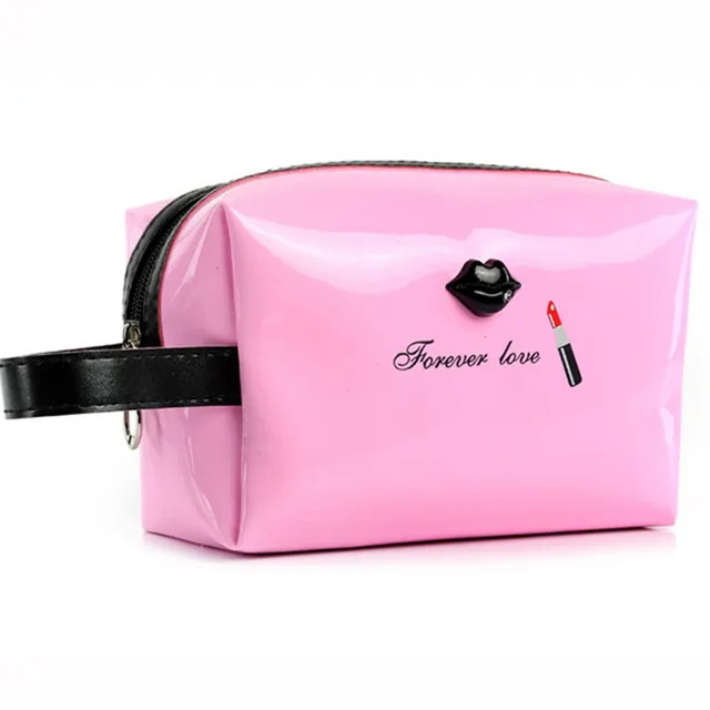 2018 new Korean solid color cosmetic bag stereo lipstick makeup bag