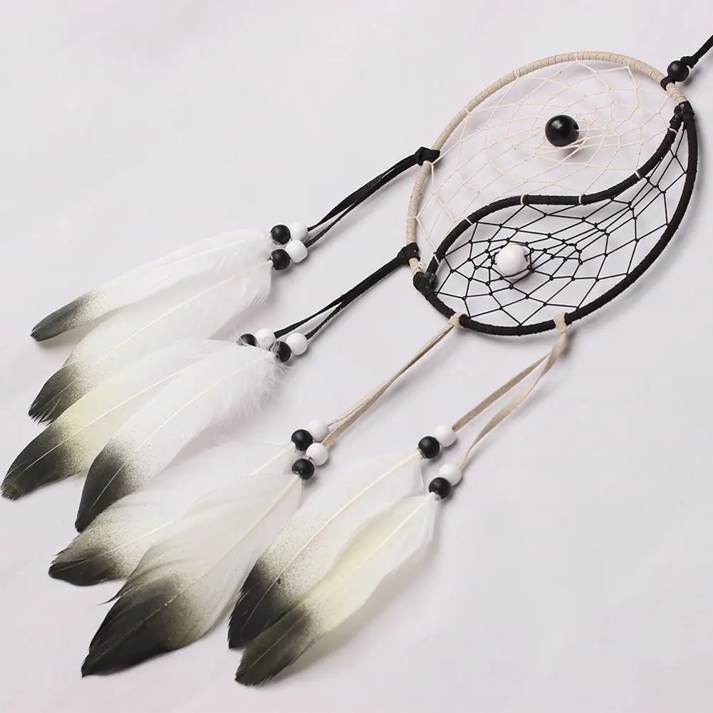 JX-LCLYL Large Dream Catcher With Feathers Car Wall Hanging Decoration Ornament Gift