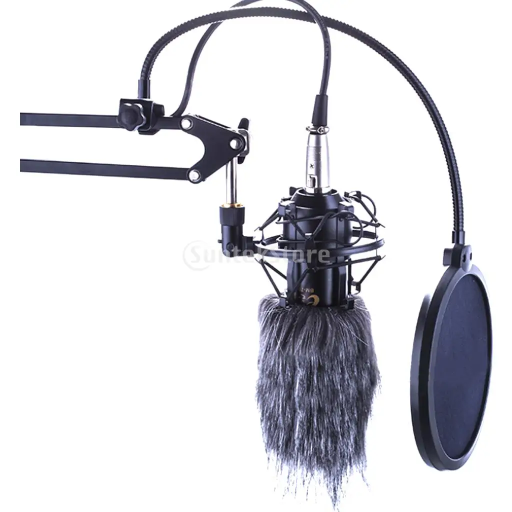 9cm Microphone Mic Fur Windscreen Windshield Wind Muff For Camera