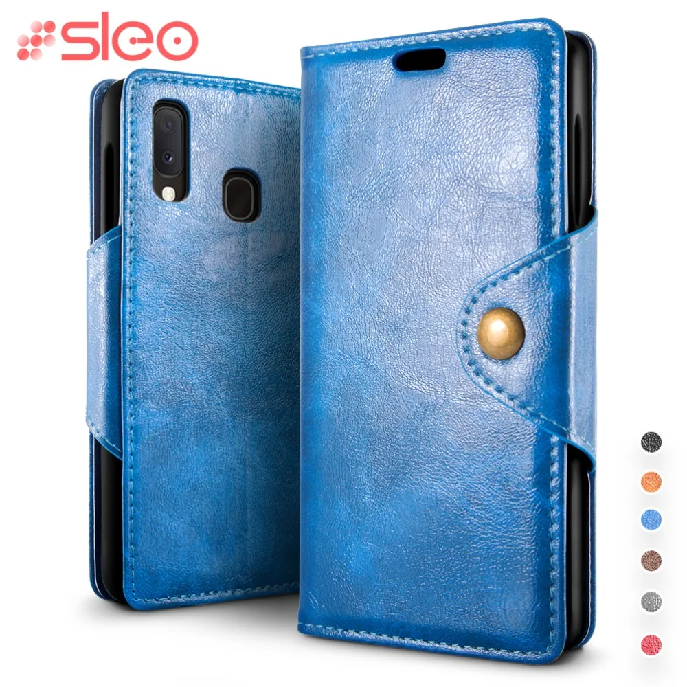 

SLEO for Samsung Galaxy A20e Case PU Leather Flip Cover Case for Samsung Galaxy A20e Wallet Stand Phone Cover