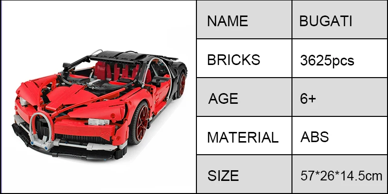 20001 20086 совместимый Technic Volture 42083 42056 Ford Mustang Bugatti Chiron Ford строительные блоки кирпичи игрушка в подарок