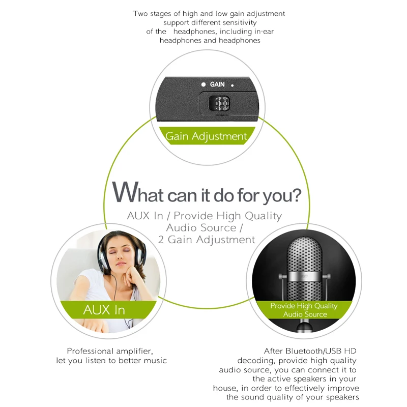 xDuoo XP-2 Portable Bluetooth 5.0 Headphone Amplifier Earphone Hifi USB DAC Headphones Amplifier Audio Mini Headphone Amp 300ohm
