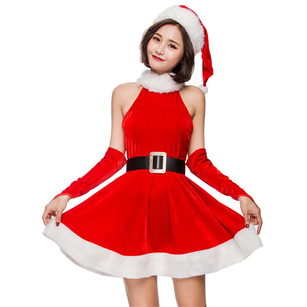 Nacional Oficiales Legado Ropa de Navidad para mujer, vestido Sexy de Miss Santa, disfraces de Navidad  para adultos, conjunto de vestido para jugar| | - AliExpress