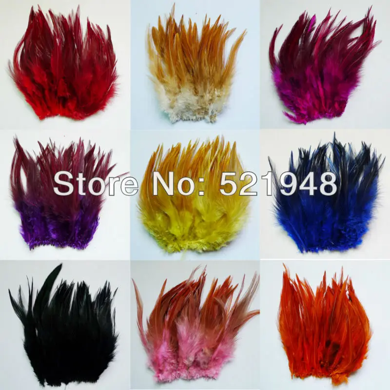 

50 / 100 pcs 4-6 inch/10-15cm Pheasant Chicken Rooster Cock Feather For Clothing Jewelry Making Decoration Plume