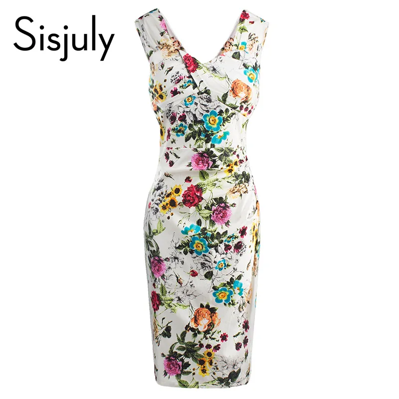 Sisjuly Flower Girl Dress Винтаж Bodycon Sexy Summer 2XL элегантное льняное платье женщины офисная