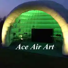 Заказная надувная иглу внутри со светодиодной подсветкой надувная купольная палатка для мероприятия вечерние выставки