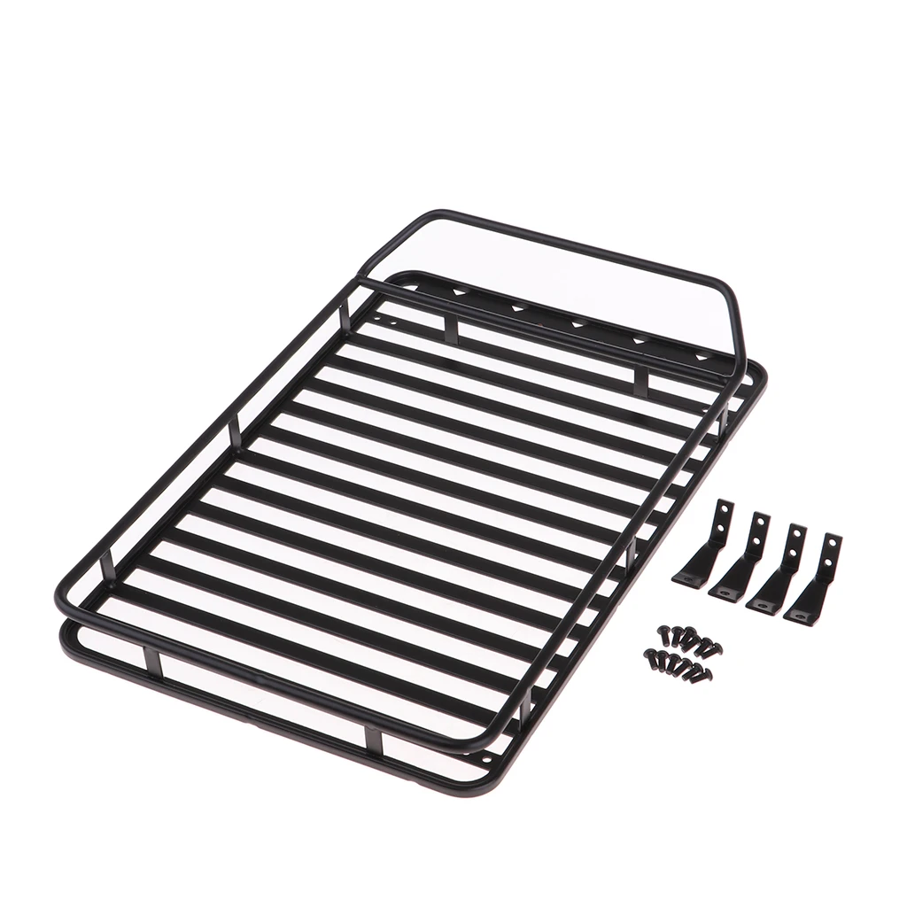 MagiDeal 1/10 Scale Metal Roof Rack Cargo Carrier for Axial SCX10 D90 RC Car Truck Model Parts