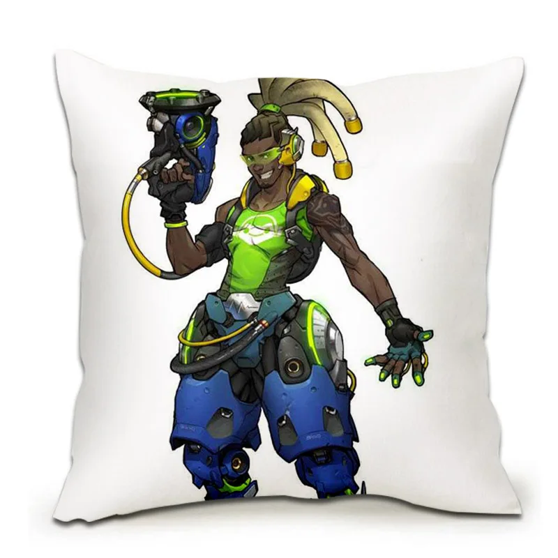 Amellor 45*45 см аниме игра Overwatches Подушка OW Mercy Symmetra Lucio JunkRat Mei Solf автомобильные