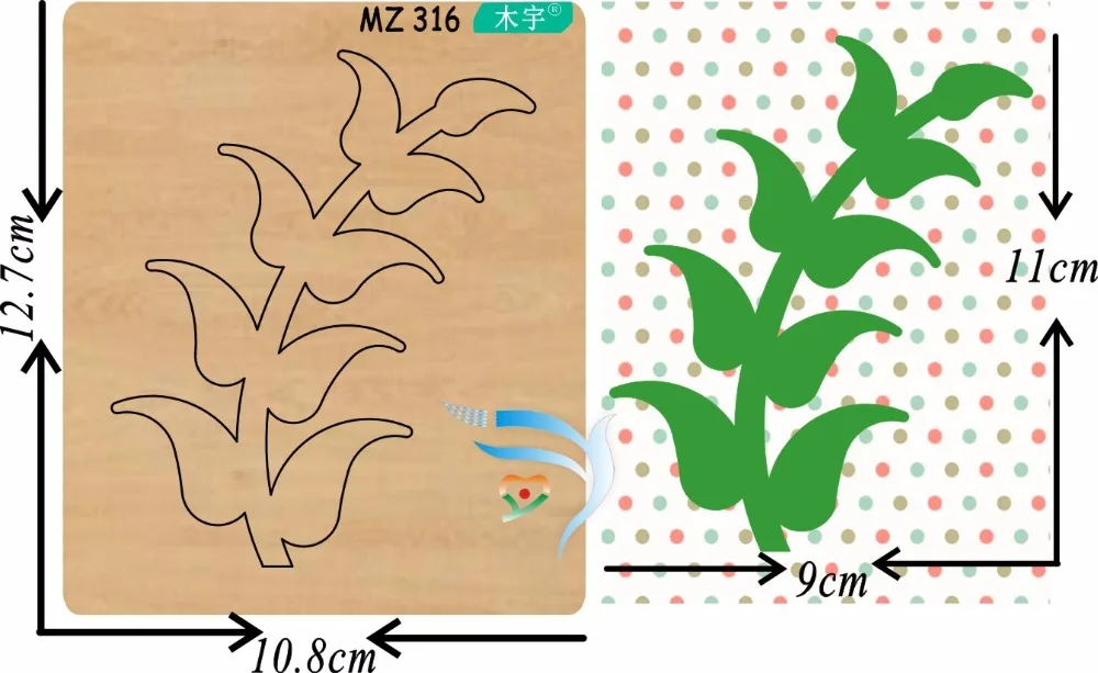 

Special leaves cutting die new wooden mould cutting dies for scrapbooking Thickness-15.8mm