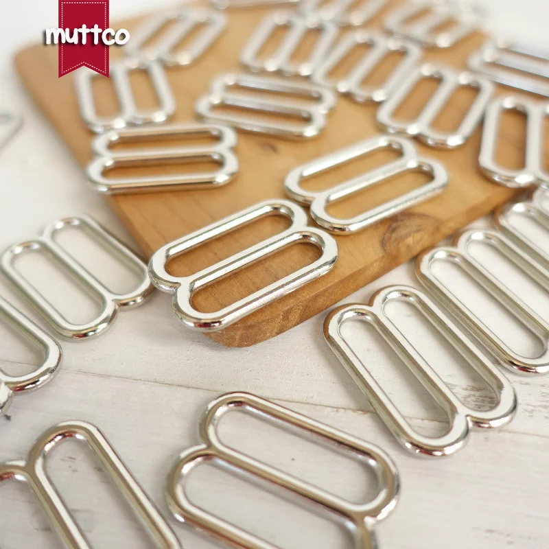 

DIY for Dog Collar 2.5cm silvery adjustable backpack straps made wrapping tape connect buckle high quality plated metal BZK-006