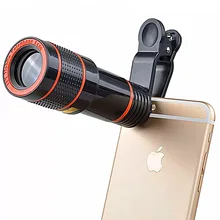 Универсальный 8X 12X зум телескоп телефон портативный клип оптический длиннофокусный объектив для iPhone samsung huawei Xiaomi смартфон