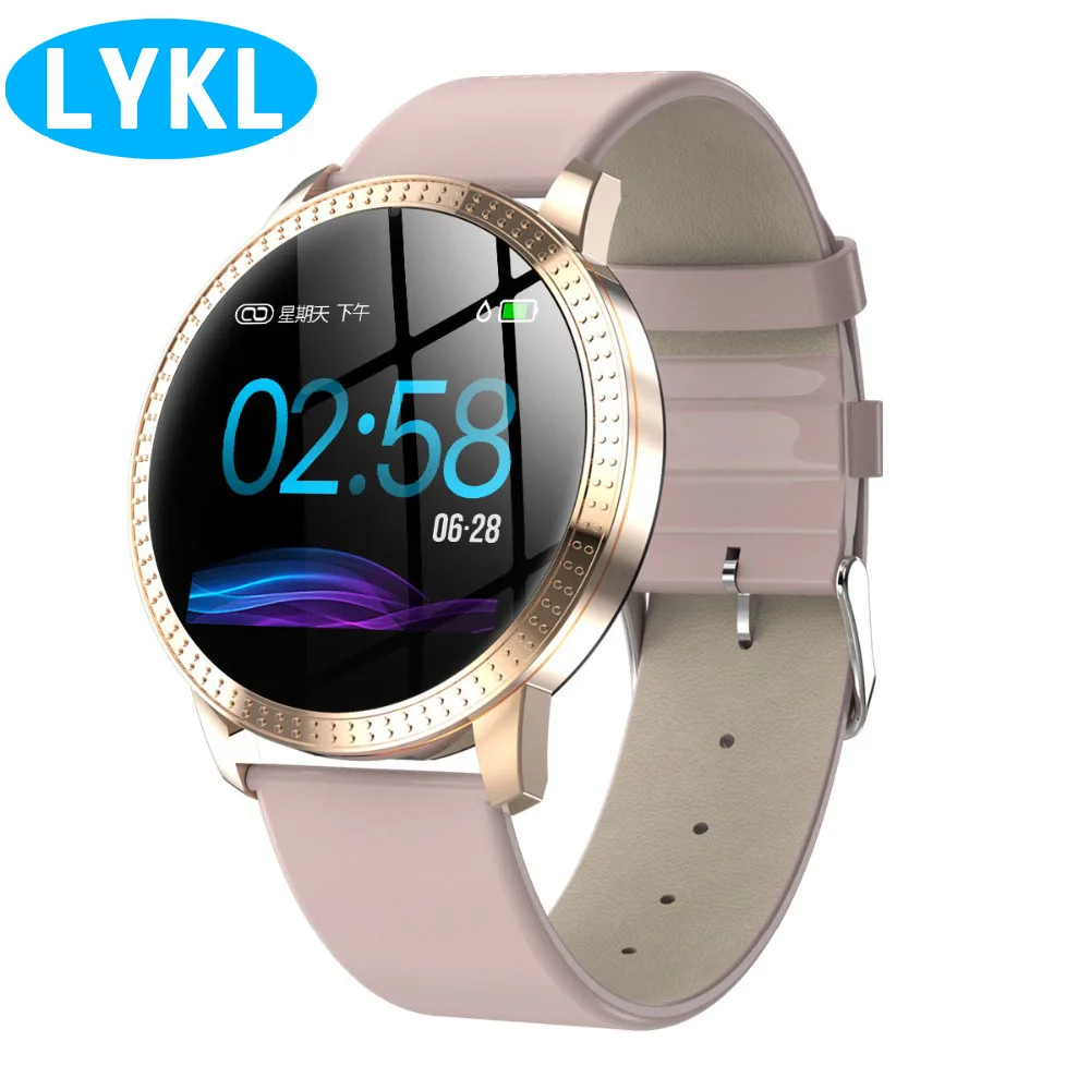 LYKL CF18 smart watch водонепроницаемый IP67 1,22 дюйма измерять кровяное давление пульсометр металлический ремешок многофункциональный спортивные часы