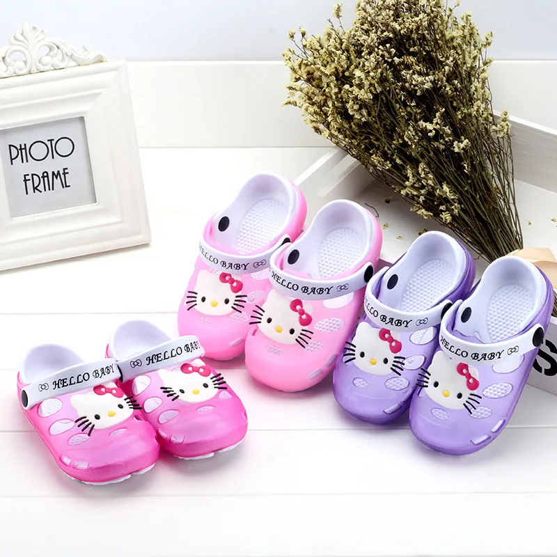 J Ghee New Summer Baby Girl Sandals Shoes Children Hello Kitty Shoes