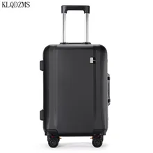 KLQDZMS популярные модные сумки на колёсиках 20/22/24/26 дюймов бренд ручной клади дорожная сумка для мужчины, масштабных дорожных чемоданов для женщин тележка для багажа