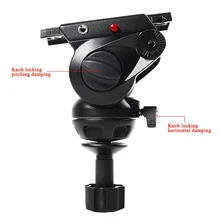 Aluminum Heavy Duty Fluid Head Camera Tripod for Camcorder