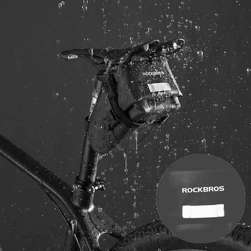 Велосипедные Сумки ROCKBROS портативные ультралегкие Светоотражающие мешки сзади с