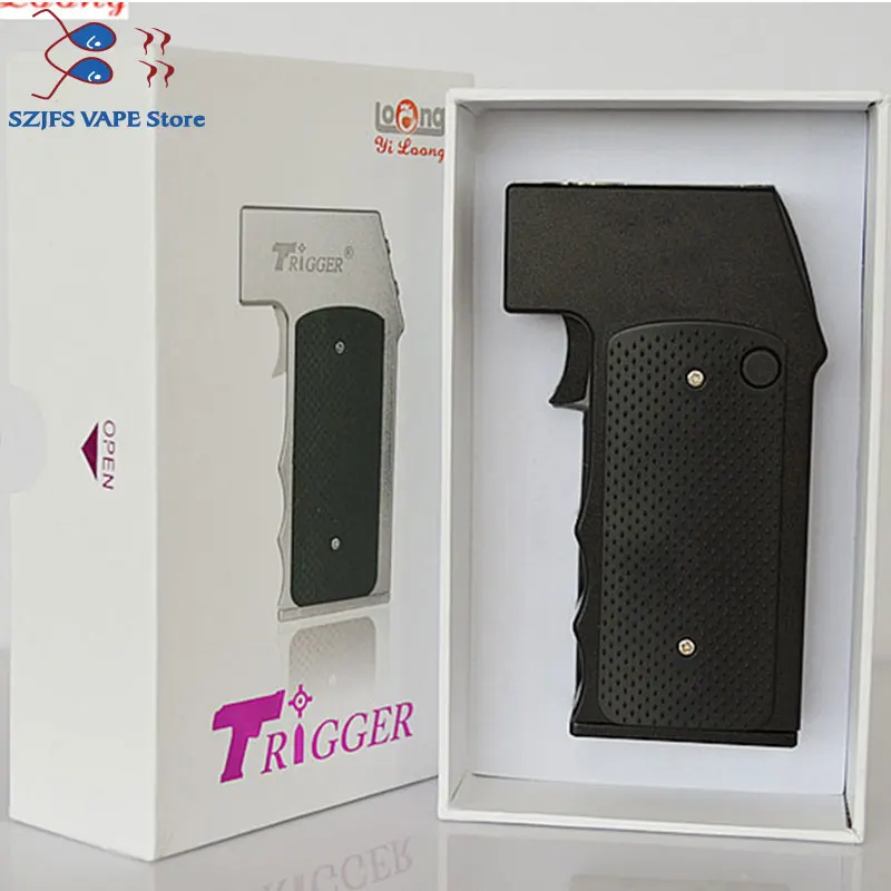 Электронная сигарета Yiloong Fogger TRIGGER BOX 50 Вт мод силиконовая бутылка саморегулирующаяся 510 Pin электронная сигарета Vape Mods без батареи N1 Pr