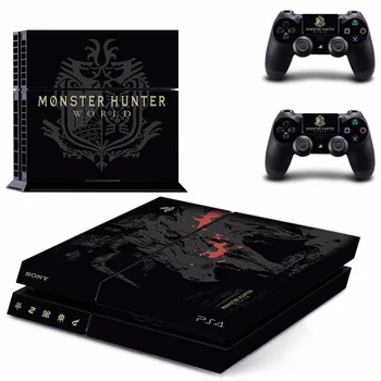 

For Monster Hunter World PS4 Skin Sticker Decal For PlayStation 4 Console and Controllers For Dualshock 4 PS4 Skin Sticker Vinyl