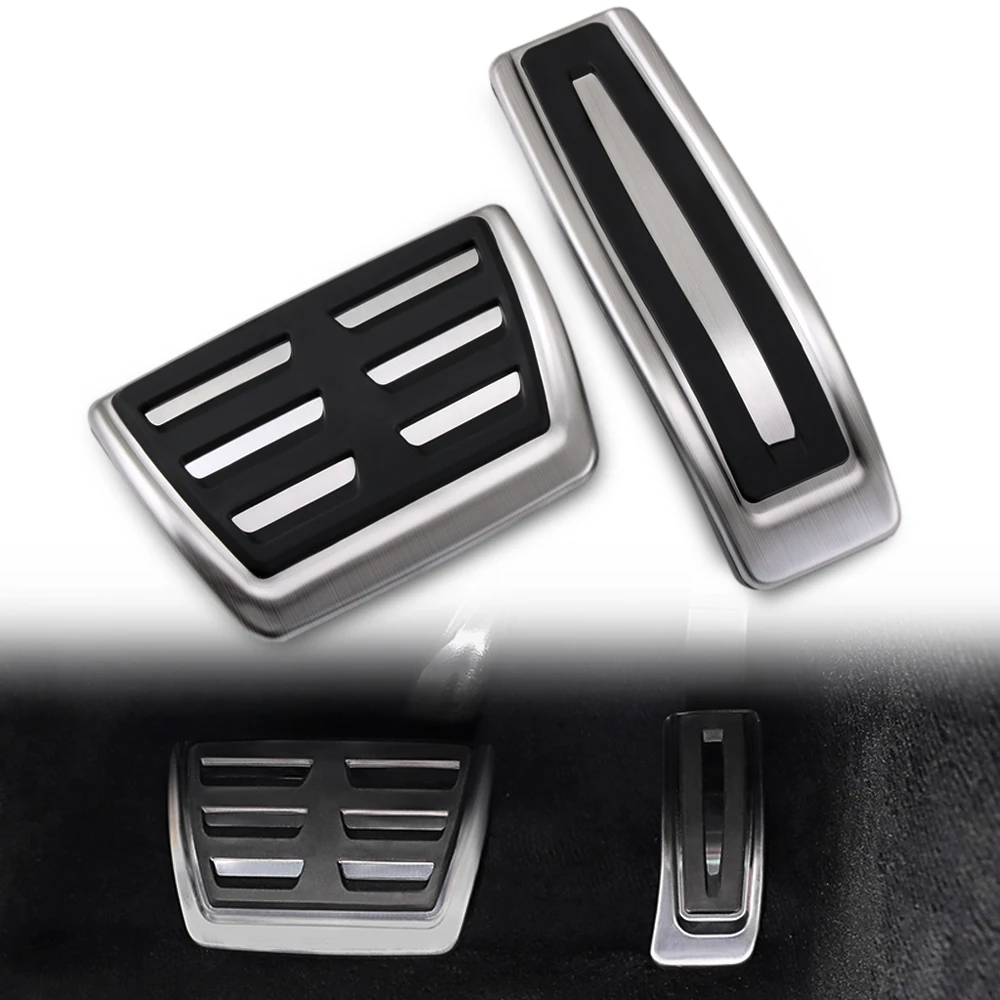 

Stainless Steel Car Pedal Pads Cover AT Case For Audi Q7 SQ7 Porsche Cayenne For VW Touareg